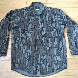 Men’s Large Vintage DEERSKIN Trebark Camo